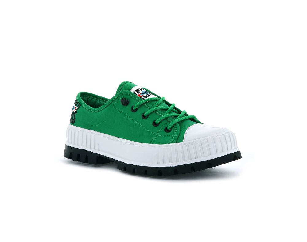 Zapatos Bajos Palladium PALLASHOCK LOW BY KENZO Hombre Verde | Costa Rica-36192